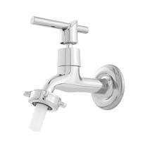 Torneira Para Jardim Tanque Alavanca Metal Cromada 1130 C-61 Prateado