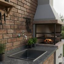 Torneira para Jardim/Tanque Metal Cromado 1/4 de Volta, Volante C31 Modelo 1130 CasaGrande Mundial