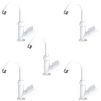 Torneira Para Lavatório Bica Móvel Branca Kit 05 Un Torneira Para Lavatório Bica Móvel Branca Kit 05 Un