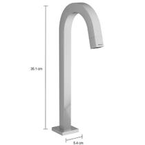 Torneira para Lavatório de Mesa Tube Bica Alta 1198 Cromada Deca