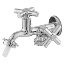 Torneira para Máquina de Lavar 1/4 com de Volta Cromada (Cruzeta) Del Metais Torneira para Máquina de Lavar 1/4 com de Volta Cromada (Cruzeta) Del Metais