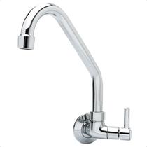 Torneira para Pia Cozinha Bica Alta Móvel Anzol Parede Metal Cromada Alta Vazão Metal Torneira para Pia Cozinha Bica Alta Móvel Anzol Parede Metal Cromada Alta Vazão Metal