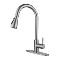Torneira para Pia de Cozinha em Aço Inoxidável com Extensor e Pulverizador