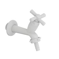 Torneira Para Tanque Bico Mangueira 10 cm Cross Branco Tigre