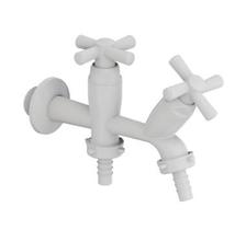 Torneira para Tanque e Máquina Cross 1/2"-3/4" Branca - 300000453 - Tigre