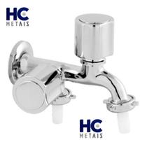 Torneira Para Tanque e Máquina de Lavar 2 Saídas Metal 1/4 de Volta c-40