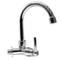 Torneira Parede Cozinha Tanque Prata Plástico ABS Gold Sand