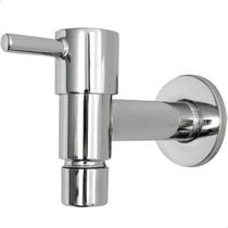 Torneira Parede Lavanderia Tanque Cromado Inox 304 Com Saída ½ e Adaptador ¾ Pol Maquina Lavar Torneira Multiuso Cozinha Registro ¼ de Volta