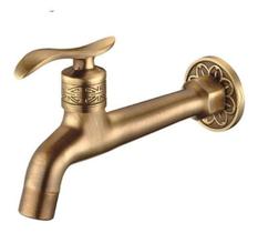 Torneira Parede Longa Bronze Vintage Dourado Escuro Metal Torneira Parede Longa Bronze Vintage Dourado Escuro Metal