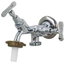 Torneira Parede Máquina De Lavar Tanque Área De Serviço Lavanderia Corpo Em Metal Acabamento Cromado Engate Para Mangueira 1/4 De Volta Iguatemi