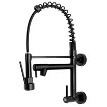 Torneira Parede Monocomando Gourmet Preta