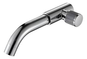 Torneira Pia Banheiro Água Fria Parede Prata Luxo Dc6651a