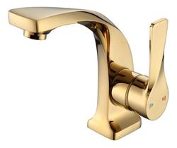 Torneira Pia Banheiro Misturador Água Quente e Fria Monocomando Dourado Luxo 6027g Torneira Pia Banheiro Misturador Água Quente e Fria Monocomando Dourado Luxo 6027g