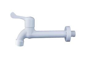 Torneira Pia Cozinha Abs Branca 1 4 De Volta 18 cm com arejador Torneira Pia Cozinha Abs Branca 1 4 De Volta 18 cm com arejador