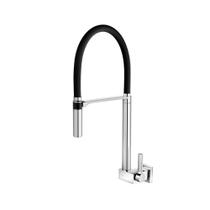 Torneira Pia Cozinha Parede Doc B. Alta Chrome/Black Docol Torneira Pia Cozinha Parede Doc B. Alta Chrome/Black Docol