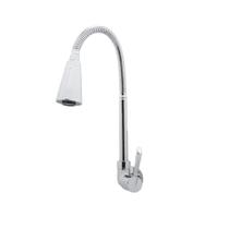 Torneira Pia Cozinha Parede Gourmet Duplo Jato Flexível Conica Metal Luxo