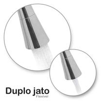 Torneira Pia Cozinha Parede Gourmet Flexível Conica Metal Luxo 1/4 de Volta