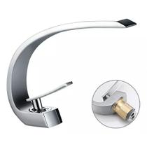 Torneira Pia Cuba Banheiro Cascata Misturador Água Quente E Fria Monocomando Lavabo Lavatório 105