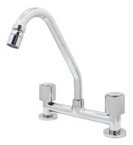 Torneira Pia Misturador Cozinha Bancada Luxo Cromado 1/4v