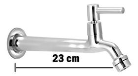 Torneira Pia Parede Reta Com Arejador C34 1/4 23 Cm Torneira Pia Parede Reta Com Arejador C34 1/4 23 Cm