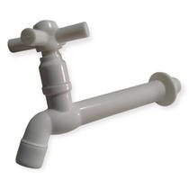 Torneira Pia Reta Branca ABS 5058CM Hidropal Cozinha ou Lavanderia