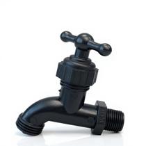 Torneira Plastica Jardim Preta 1/2 - Plastuning