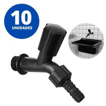 Torneira Plástica Simples Jardim E Tanque 1/2 Utilimix Kit