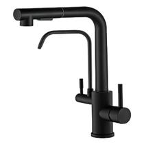 Torneira Ponente Gourmet Monocomando com Filtro e Ducha Extensível para Cozinha em Inox Flexível Alta Pressão Design Moderno Torneira Ponente Gourmet Monocomando com Filtro e Ducha Extensível para Cozinha em Inox Flexível Alta Pressão Design Moderno