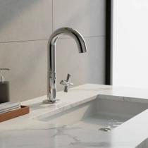 Torneira Premium Acquafam Quadra Balcão Lavatório Bica Alta Cromado Cromado Polido Torneira Premium Acquafam Quadra Balcão Lavatório Bica Alta Cromado Cromado Polido