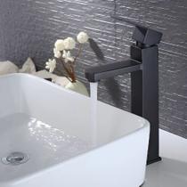 Torneira Preta Banheiro Monocomando Lavabo Bica Alta VBT