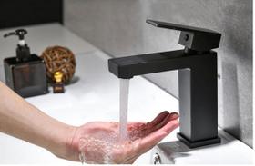 Torneira Preta Banheiro Monocomando Lavabo Bica Baixa