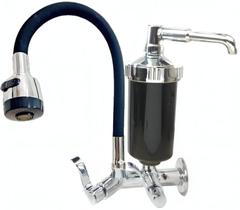 Torneira Preta Gourmet Metal C/ Filtro Jato Duplo Cozinha