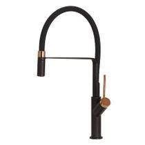 Torneira Preto e Rosé Cozinha Monocomando Welle Torneira Preto e Rosé Cozinha Monocomando Welle