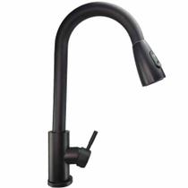 Torneira Pull Down Goumert Monocomando Agua Quente Fria Flexivel Cozinha Pia Cuba Mesa Lava Louça Limpeza Casa Area Lazer - AB.MIDIA