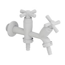 Torneira PVC Para Tanque/Maquina Cross Branca 1/2" - Tigre Torneira PVC Para Tanque/Maquina Cross Branca 1/2" - Tigre