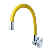 Torneira Quadrada Cozinha Metal Luxo Color Parede Cano de Silicone Flexível Várias Cores