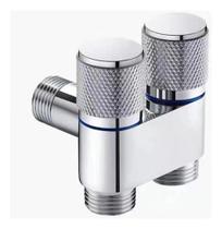 Torneira Registro Duplo Valvula Saida1/2 Inox Ducha Maquina