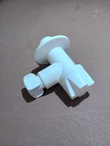Torneira registro em abs 3/8" ao ponto hidraulico rosca 1/2"