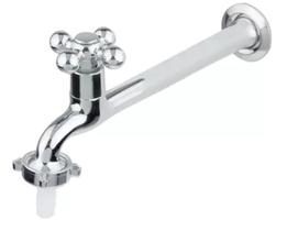 Torneira Reta Tanque Área De Serviço Metal 22cm Com Bico TPLL008