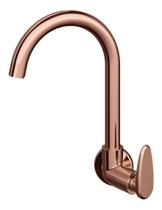 Torneira Rose Gold De Parede Flatt Design Bica Móvel