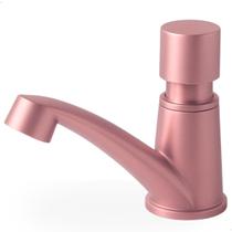 Torneira Rose Gold Para Lavatório Banheiro Com Temporizador
