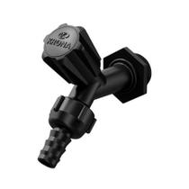 Torneira Slim Preta Jardim e Tanque 1/2'' Ou 3/4'' Krona