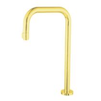 Torneira Slim Tube Dourada Fosca Alta Square 3493