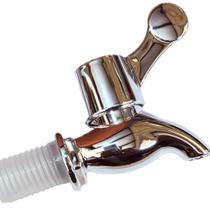 Torneira Suqueira Dispenser ABS Prata Luxo Filtro com Vedação Silicone - BarrilBrasil