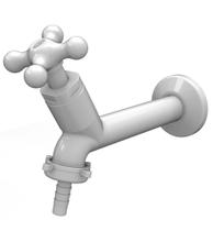 TORNEIRA TANQUE 15CM VIENNA BRANCA - cod 6016