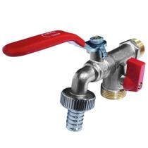 Torneira Tanque/Máquina de lavar/ Louça Esfera Metal 1/4 volta Vazão Plena