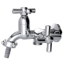 Torneira Tanque Maquina Lavar 2 Saídas Abs Cromado 1/4v 1428 C31 Torneira Tanque Maquina Lavar 2 Saídas Abs Cromado 1/4v 1428 C31