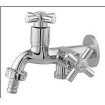 Torneira Tanque Maquina Lavar 2 Saídas Abs Cromado 1/4v