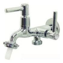 Torneira Tanque Maquina Lavar 2 Saídas Abs Cromado 1/4v