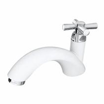 Torneira Tigre Bancada Cross 1/2 Branca e Cromada